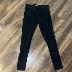 Classic Levi’s Black Women's 720’s Jeans high rise super skinny